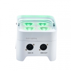 S4 mini 4*18w RGBWA+UV 6in1 LED mini Batería Par Light con control remoto