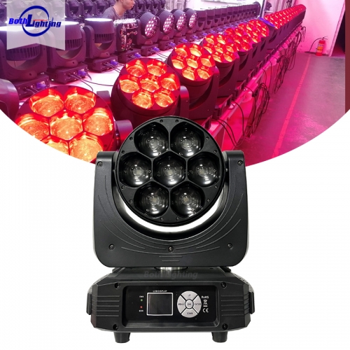 7*40w RGBW Zoom Wash LED cabeça móvel