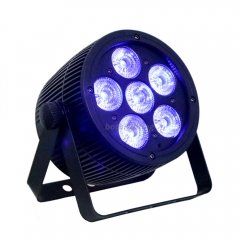 6 * 12w RGBWA + UV 6-en-1 batterie dmx sans fil LED LUMIÈRE PAR