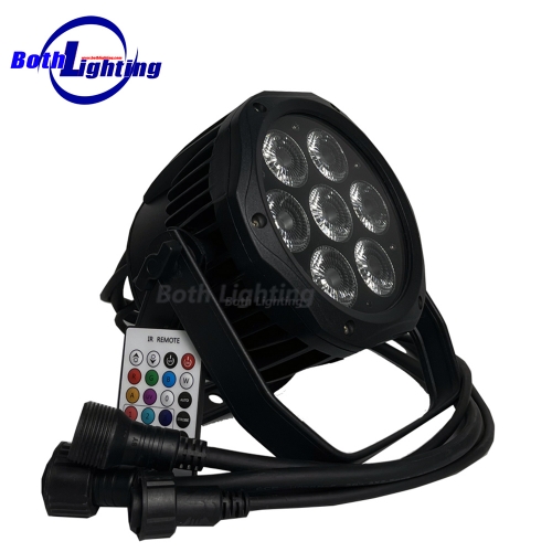 IP65 waterproof 7x18w RGBAW UV 6in1 led par light