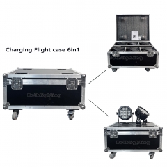 IP54 wasserdicht 12*18W RGBWA UV 6in1 kabelloses DMX batteriebetriebenes LED-Par-Licht