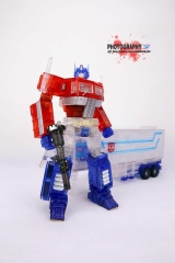 (In Stock) Brand new Loose set Transformers Toy Non-brand Masterpiece MP10C Optimus Prime Clear Version with Trailer