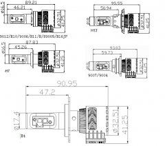 Car LED headlight 8G