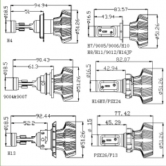 Car LED headlight 7G