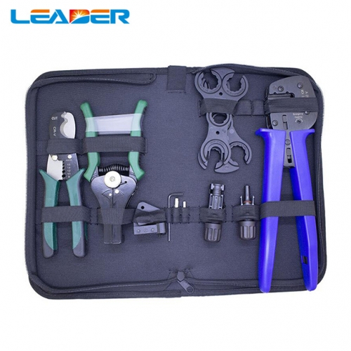 Multi tools Wire Crimper Tools Kit cable terminal crimper +Wire Cutter+ Wire Stripper+spanner  + PV connector