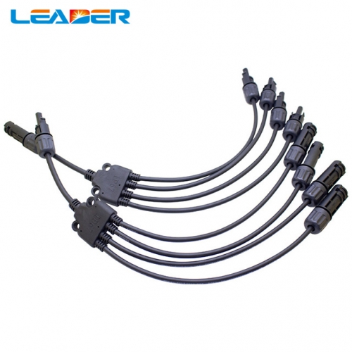 1 Pairs MC4 1 in 4 Y Branch Solar Cable Connector Solar PV Y Type Connector MC4 Used for Solar Power System