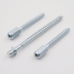 Customized Double End Metric-Wood Thread Male-Female Screw