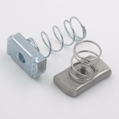 Spring Channel Nut made of Steel and Stainless Steel