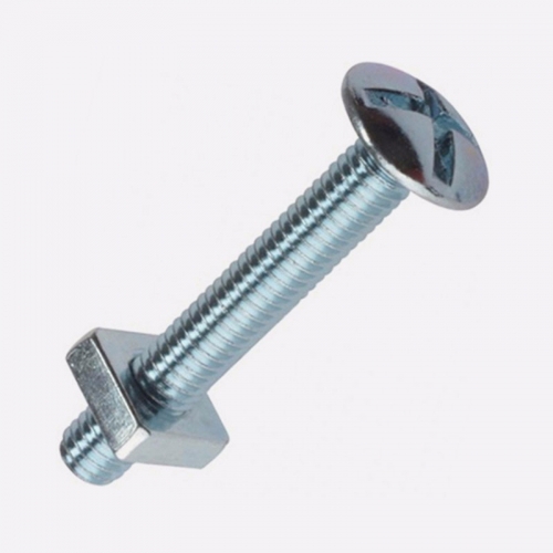 Cross Slotted Roofing Bolt with Square Nut
