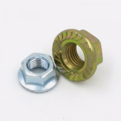 Standard Hex Flange Nuts made of Steel and Stainless Steel