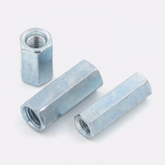 Hex Long Coupling Nut made of Steel and Stainless Steel