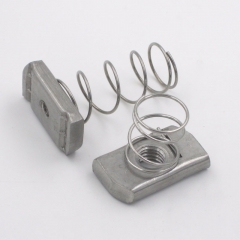 Spring Channel Nut made of Steel and Stainless Steel