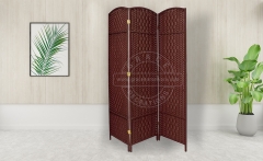 3Panels Hand Woven Room Divider