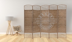 5Panels Hand Woven Room Divider