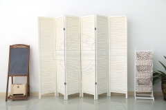 6Panels Rustic Wood Finished Room Divider