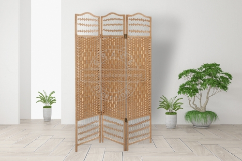 3Panels Hand Woven Room Divider