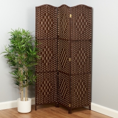 3Panels Hand Woven Room Divider