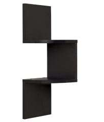 2-Tier Zigzag Corner Shelf Floating Wall-Mounted S...