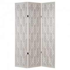 3Panels  Cut  Out  Room  Divider  White