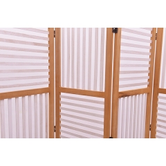 D'Topgrace New Design4 Panels Stripe Room Divider White