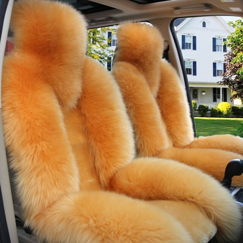 Long and Short hair Sheepskin Seat Cover