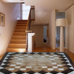 Shorn sheepskin rug