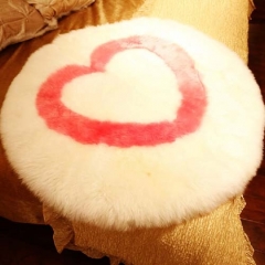 Heart-shaped Sheepskin Rugs