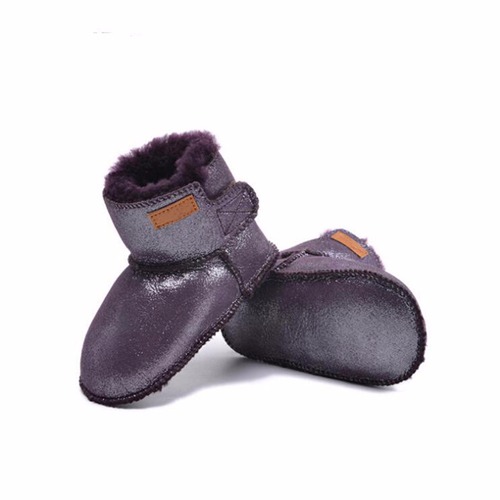 Wool fur soft sole winter baby shoes boots