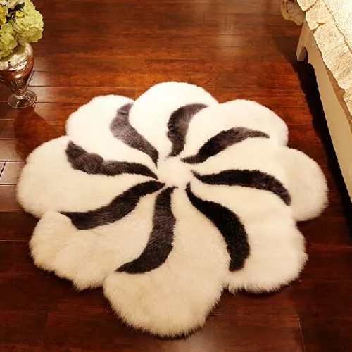 Sheepskin flower-shaped Rugs