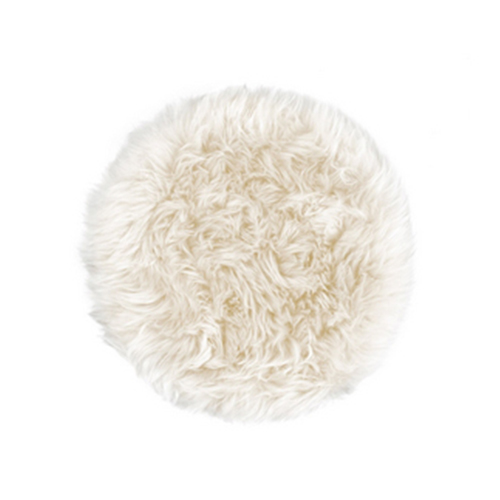 Sheepskin cushion round
