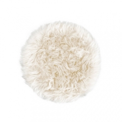 Sheepskin cushion round