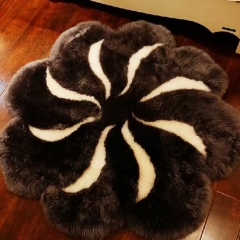 Sheepskin flower-shaped Rugs