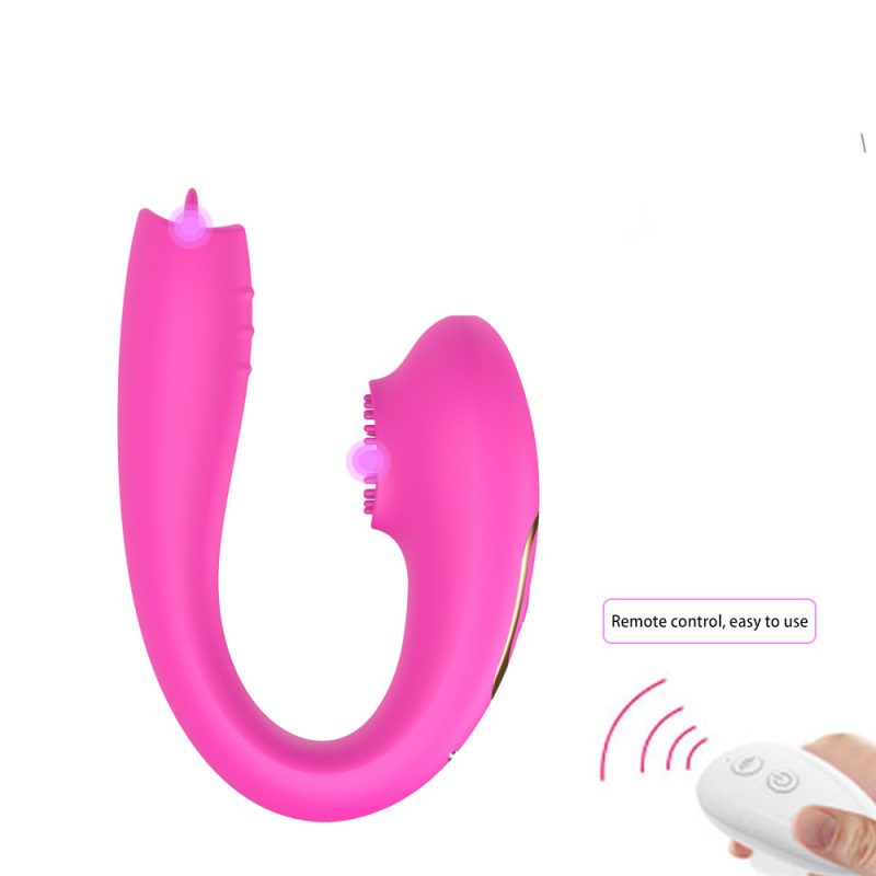 wireless remote control licking U shape vibrator