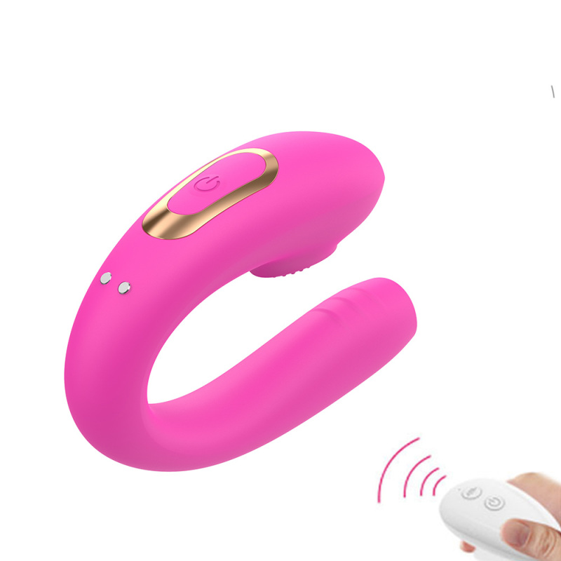 wireless remote control licking U shape vibrator