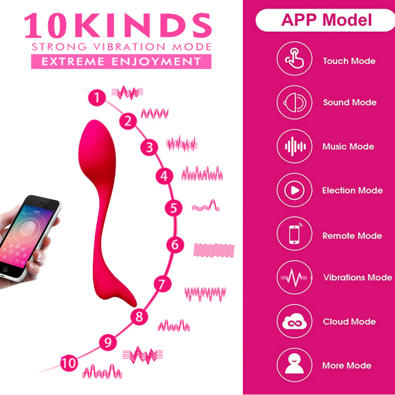 Bluetooth liquid silicone Smart Phone App vibrator