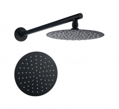 Top Shower Head 304 s.s Black