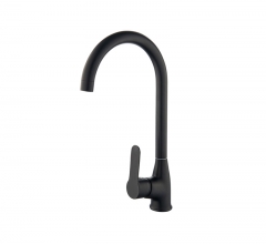 Modern Single Handle Kitchen Faucet Black