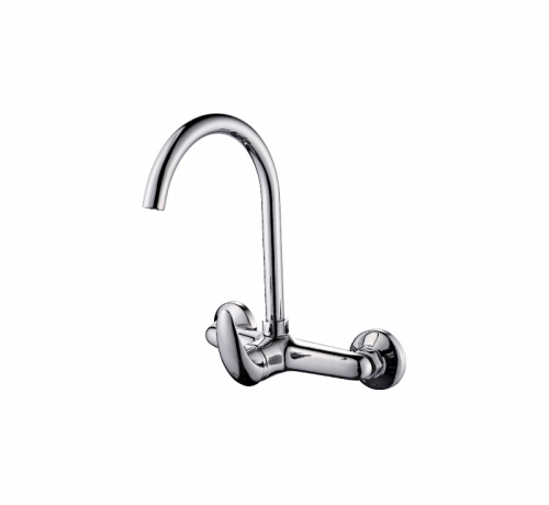 Two Handle Wall Mounted Kitchen Faucet 8inch