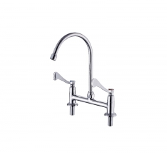 Two Hole Two Handles Kitchen Faucet 8 inch