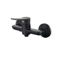 Single Handle Wall Mount Bathroom Faucet Black