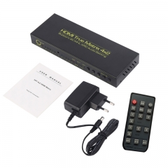 HDMI Matrix HDMI Switch Splitter with Remote support 4K/3D/Audio EDID/ARC/Audio Extractor and SPDIF 3.5mm Audio Output