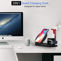 Wireless Charger, Compatible iph one Charger, 3-in-1 Replacement Charging Station for iph one Xs/X Max/XR/X/8/8Plus/Watch