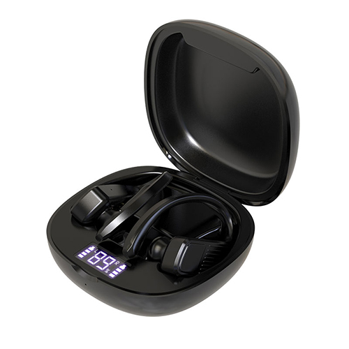 Auriculares inalámbricos, futuros auriculares Bluetooth 7H Playtime bajo profundo sonido estéreo, auriculares inalámbricos verdaderos con micrófono, elegante caja de carga portátil