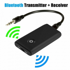 bluetooth 5.0 transmitter receiver, 2-in-1 Wireless 3.5mm Adapter
