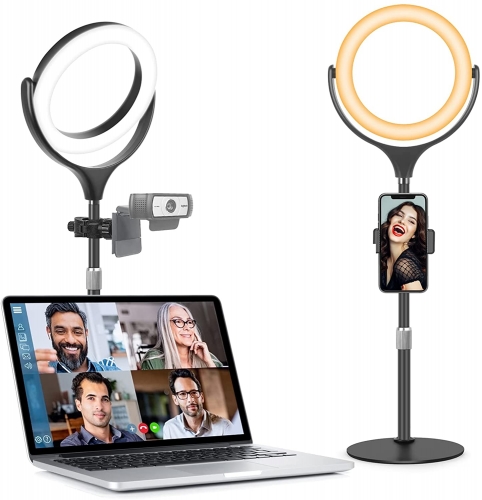 LED Selfie Ring Light with Stand & Phone Holder