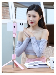 Bluetooth selfie stick with telescopic tripod