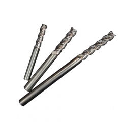 Aluminium end mill 3 flute 55HRC