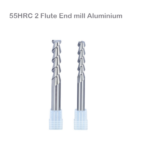 55HRC 2 Flute end mill for aluminium