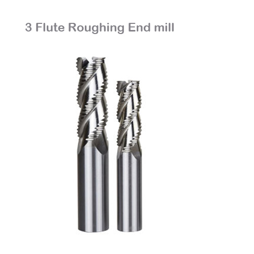 3-Flute Roughing End Mills For Aluminum & Alloys - DLC Coated, 1/4" Shank, CNC Router Bits (2-Pack)