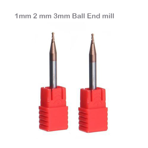 1mm 2mm 3mm ball end mill 55HRC